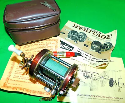 Heddon Mark III Heritage Freespool Reel W/case Paperwork Oiler Made In SWEDEN • $16.50