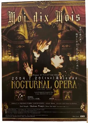 Moi Dix Mois 「NOCTURNAL OPERA」Poster Mana Visual Kei Moi-meme-Moitie • $37.97