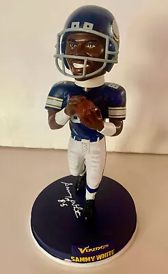 Sammy White #85 Minn. Vikings Signed Bobblehead New (Ltd. Ed.) With Photo COA • $59.95