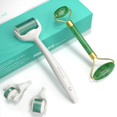 $41.81 • Buy 4 In 1 Derma Roller Healthy Face Skin Care Anti Ageing Kit Micro Titanium Needle