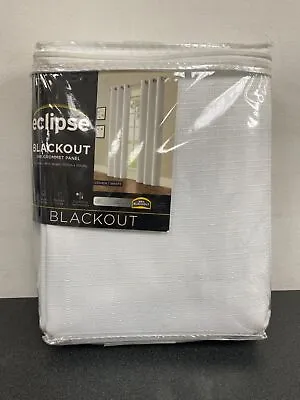 Eclipse 17521042X084WHI White Grommet Blackout Curtain - 42 In. W X 84 In. L • $14.69