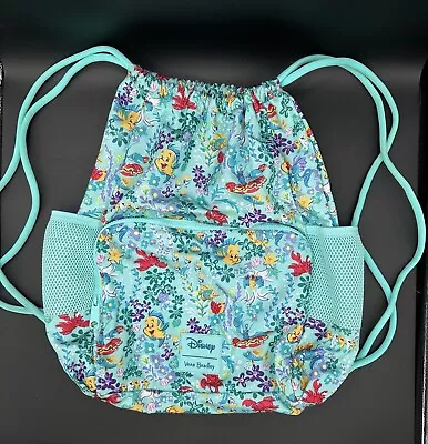 Disney Vera Bradley Little Mermaid Ariel Deluxe Drawstring Backpack • $69.99