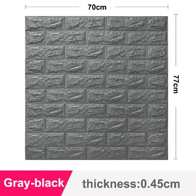 12PCS Self Adhesive 3D Foam Wallpaper Brick Wall Panel Stickers Brick Papers • $157.99