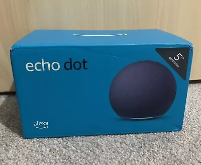 Amazon Echo Dot 5th Generation Smart Speaker With Alexa - Blue  Brand New🔥 • £34.95