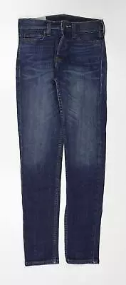 Hollister Womens Blue Cotton Skinny Jeans Size 26 In L30 In Regular Zip • £8