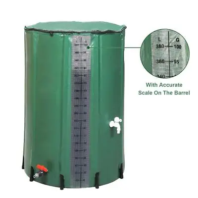 High Quality 50/100 Gal Rain Barrel Folding Garden Water Collection Tank Storage • $27.90