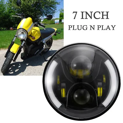 For Buell Blast X1 Motorcycle LED 7  Headlight Turn Signals DRL Ring Projector • $69.50