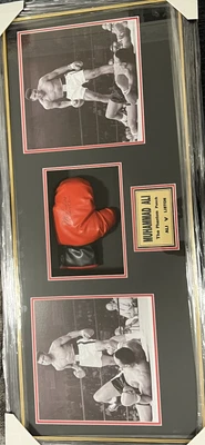 $1099 • Buy Muhammad Ali Signed Autograph Small Boxing Glove COA  Framed Ali Phantom Punch
