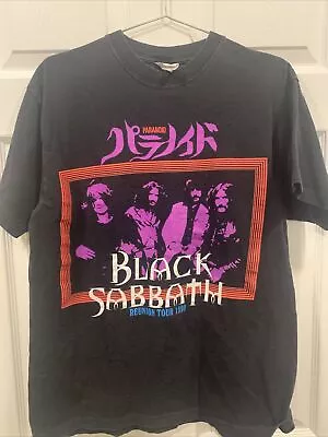 Vintage 1999 Black Sabbath Paranoid Reunion Tour T Shirt Large • $90