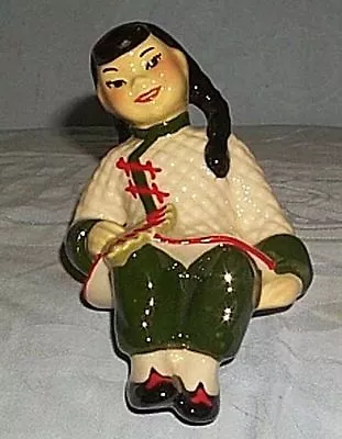 Ceramic Arts Studio Chinese Girl Shelf Sitter • $10