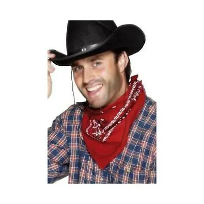 Cowboy & Indian Western Red Bandanna Scarf Fancy Dress Pack Of 12 • £15.67