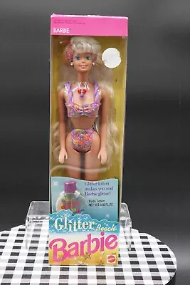 Vintage NRFB 1992 Glitter Beach Barbie #3602 Mattel Glitter Lotion Rare • $38
