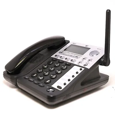 AT&T SynJ SB67148 4-Line Cordless Deskset Black/Silver SMB Telephony • $65