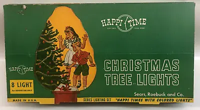 Vtg Sears Roebuck Happi Time Christmas Tree C6 All Lights Working Holiday Decor • $15.99