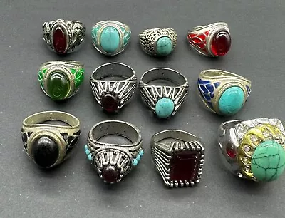 Collection Of Rare Beautiful 12 Pics Vintage Medieval Rings With Different Sizes • $150