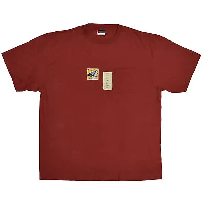 Dickies Big And Tall Men's Heavy Weight Pocket Tee In Red • $1.99