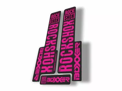 Rock Shox BOXXER 2018 Mountain Bike Cycling Decal Kit Sticker Adhesive Pink • $19.99