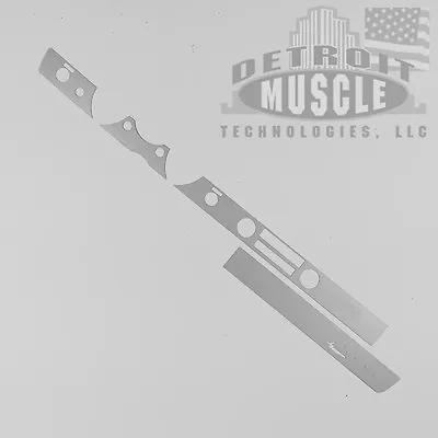 DMT Mopar A Body 1967 67 Barracuda  Rallye Dash Matte SILVER Lower Trim Pieces • $19