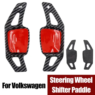 Black Steering Wheel Shifter Paddle For VW Golf MK8 Polo Jetta Tiguan Atlas CC • $46.50