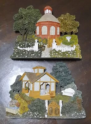 Retro 3D Resin Wall Hanging Art Print Street House Garden Scene Sunny 96 • $28.50