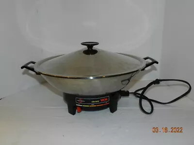 West Bend Electric Wok 80006 Stainless Steel Vintage • $29.99