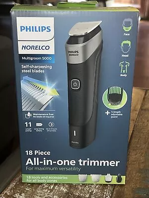 PHILIPS Norelco Multigroom 5000 All-in-one Trimmer MG5910/49 (NEW SEALED) • $49.11