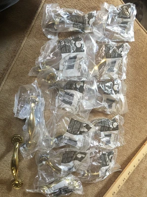 $13 • Buy 24 BELWITH HICKORY HARDWARE KITCHEN BATHROOM CABINET 4.5” Door Drawer Pulls
