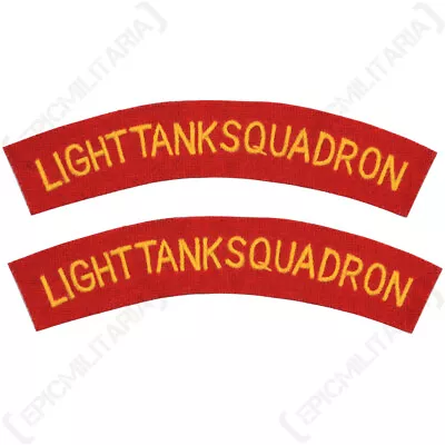 £8.75 • Buy WW2 British Light Tank Squadron Shoulder Titles - Military Army Reproductions