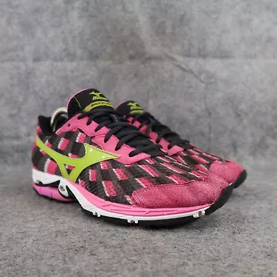 Mizuno Shoes Womens 9 Athletic Trainers Wave Elixir 8 Running Sport Active Pink • $48.97