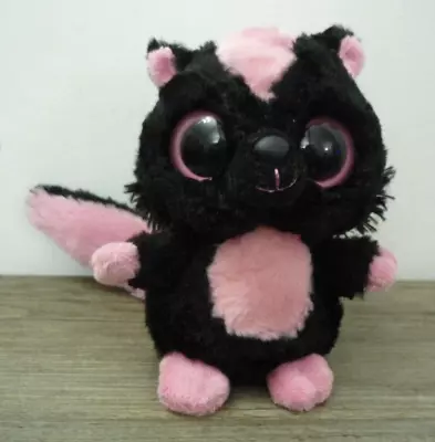 Aurora Yoohoo & Friends Pink & Black Big Eyes Sparkee Skunk Soft Plush Toy 5.5  • £7.99