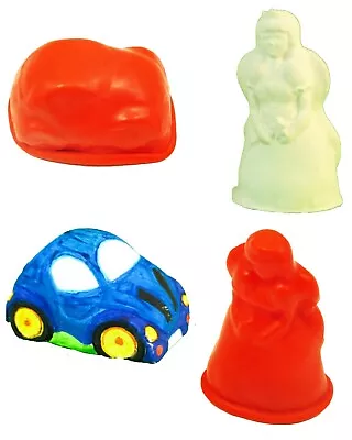 Latex Rubber Mould FAIRY/ANGEL Or CAR  Children's Crafts Plaster Of Paris Candle • £2.50