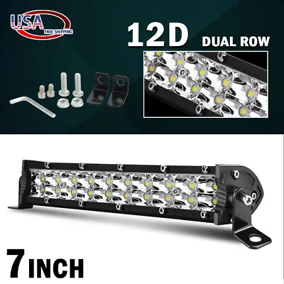 7inch 800W LED Work Light Bar Flood Spot Combo Fog Lamp Offroad Driving Truck • $15.68