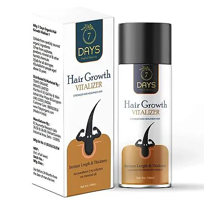 7 Days Hair Growth Vitalizer 100ml -With Redensyl Saw Palmetto Wheatgerm • $31.69