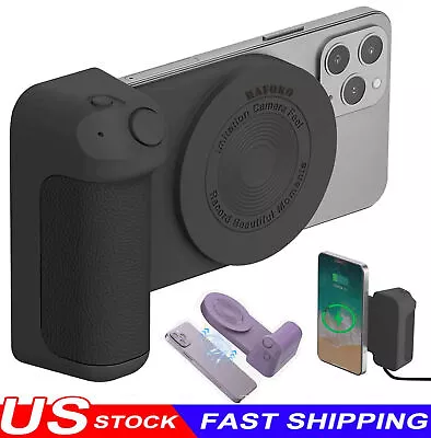 2 In 1 Magnetic Suction Handheld Bluetooth Phone Camera Shutter Hand Grip Holder • $11.99