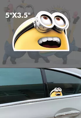 2 PCS Despicable Minion Colour Home Vinyl Decal Window Sticker Car Laptop Wall • $26.10