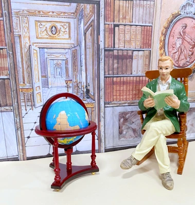 $14.99 • Buy Dollhouse Miniature Globe On Wooden Frame On Wheels (ONLY)