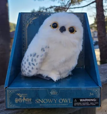 Universal Studios Harry Potter Hedwig Snowy Owl Shoulder Plush Sound & Movement • $59