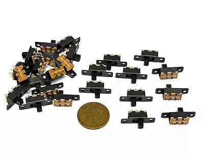 25 Pieces Slide Switch 3Pin 2 Position Miniature SS-12F16 G4 C50 • $9.85