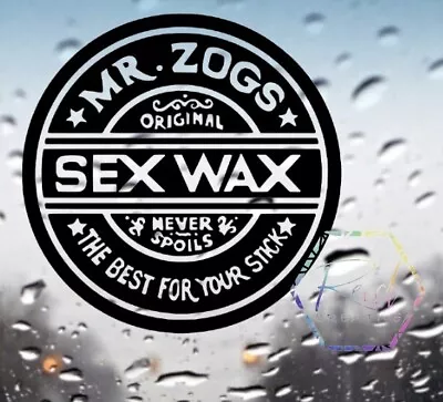 Mr Zogs Sex Wax Sticker- Van Car Bumper Decal Window Funny Vinyl Surf SUP • £3