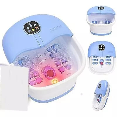 Cango CANGO-21A Foot Spa Bath Massager With Heat Bubbles And Vibration Massag... • $34.99