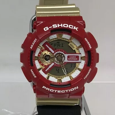 Casio Limited G-Shock Iron Man Color Ga-110Cs-4Ajf Red Gold With Box • $149.15