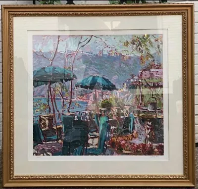 Marco Sassone  Porta Roca   FRAMED Art Piece 38.5x36.5” Framed/Matted • $459.70