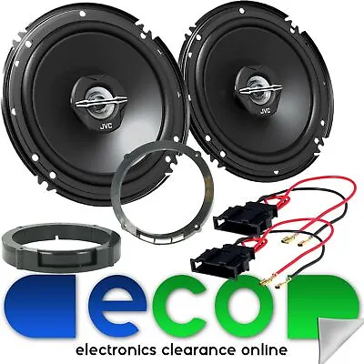 £36.99 • Buy JVC 16cm 6.5 Inch 600 Watts 2 Way Front Door Speakers Fit Seat Leon MK2-05-12