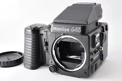 Mamiya M645 Super Film Camera AE Finder W/winder Grip 120 Film Back [Exc++] #10A • $440