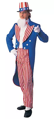 Uncle Sam Patriotic July 4th Adult Mens Costume Independence Day Halloween Party • $42.95