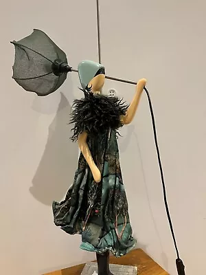 Vintage Style Umbrella Lady Lamp • £125