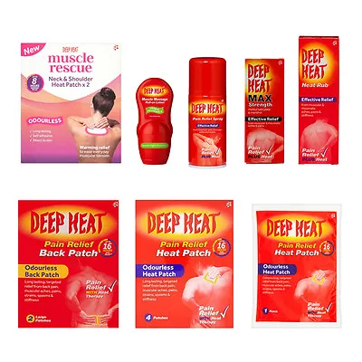 £9.59 • Buy Deep Heat | Rub, Spray, Lotion, Patches - Choose Product Quantity