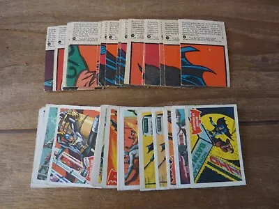 A&BC Batman Red Bat Cards From 1966 - 1A-44A - Pick Your Cards - Red Cowl • £0.99