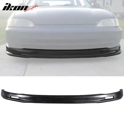 Fits 92-95 Honda Civic Sedan Mugen Style Front Bumper Lip Spoiler Unpainted PP • $59.99