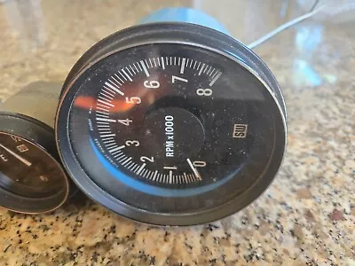 Lot Of 5 Vintage Stewart Warner Car Gauges Tach Fuel Oil Voltage Water NR • $9.95